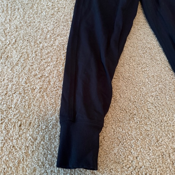 Athleta Black Track Pants Relaxed Fit Joggers - Picture 2 of 5